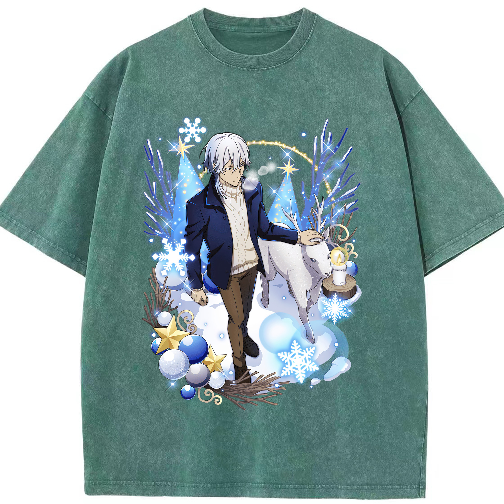 （画像用） 文豪ストレイドッグス Bungo Stray Dogs 綿100% ヴィンテージ風 半袖Tシャツ（フロントプリント）